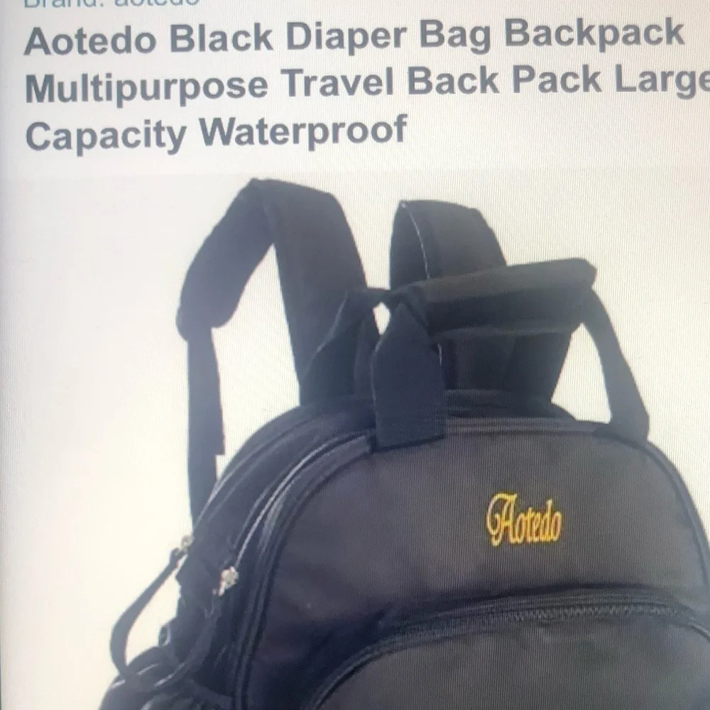 Bleu Diapers Bag Backpack Multipurpose Travel bag waterproof